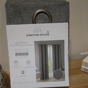Kirkton House Light Blocking 2 Pack Window Curtains